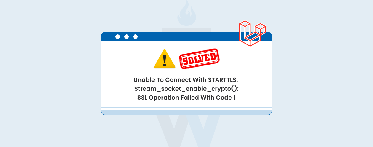 Unable to connect with STARTTLS